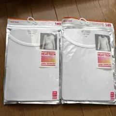ユニクロ　ヒートテック　白　長袖　140 新品　2個セット
