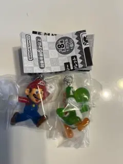 スーパーマリオ　めじるしアクセサリー2 マリオ　ヨッシー