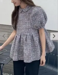 TWEED CLARISSE PEARL BUTTON TOPSのサムネイル