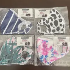 可愛い水着素材　ファッションマスク（M）4枚セット