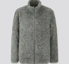 【最終値下げ】ユニクロ ファーリーフリースフルジップジャケット XL グレー