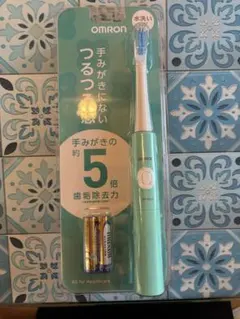 オムロン 音波式電動歯ブラシ HT-B214-G