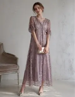 ク★新品タグ付き★ドリードール　刺繍ドレス　M