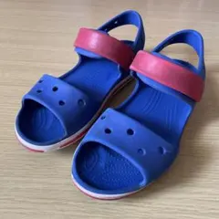 crocs クロックス キッズ クロックバンド サンダル 青 赤 J3 21cm