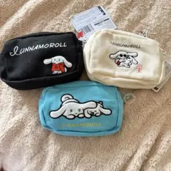 Sanrio アイシナモロール もこアップリケポーチ ぬいぐるみ マスコット