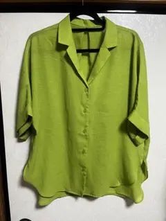 Chocol raffine グリーン 半袖シャツ 黄緑