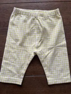 UNIQLO イエロー チェック柄 80 ７分丈