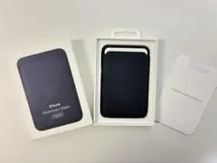 【純正未使用】Apple iPhone ファインウーブンウォレット ネイビー