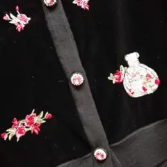 ベロア刺繍カーディガンサイズ40