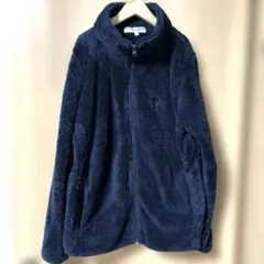 【L】U.S. POLO ASSN. ネイビー フリースジャケット　フルジップ