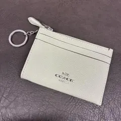 COACH／コーチ カードケース パスケース ライトグレー