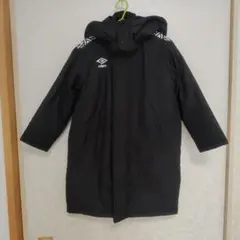 umbro ブラック ベンチコート フード付き（120cm）