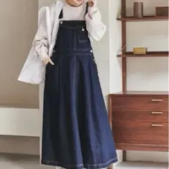 coenデニムジャンパースカート