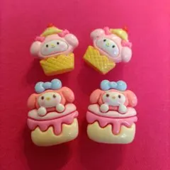 新品★マイメロ★ジビッツ★サンダルアクセサリー★４個★