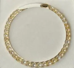 南洋白蝶真珠 バロック ネックレス　8-10mm ゴールド 40cm ドロップ