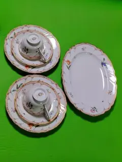 ノリタケ ダイヤモンドシリーズ　メゾンフルール　大皿1 中皿2 三枚 ノリタケ ダイヤモンドシリーズ メゾンフルール 大皿1 中皿2 三枚
