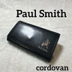 Paul Smith 超超激レア　初代コードバン　折り財布　新品　総馬革　黒 Paul Smith 超超激レア 初代コードバン 折り財布 新品 総馬革 黒