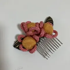 花モチーフ ヘアコーム 和装用