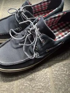 Timberland ネイビー デッキシューズ