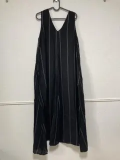 nicholson and nicholson ストライプノースリーブワンピース