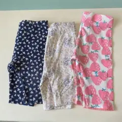 女の子 スパッツ 80cm 3枚セット