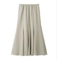 ミラオーウェン　裾フレアマキシ丈シアーナロースカートスカート