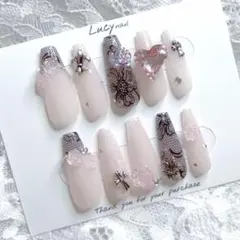 ネイルチップ 現品 オーダー ちゅるん スナ系 量産型 クロム