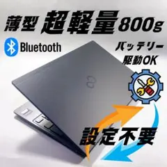 w123✨超軽量/爆速SSD/オフィス付/事務作業に快適/Wi-Fi✨ノートPC