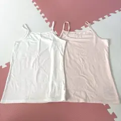 ユニクロ　エアリズムコットンブレンドキャミソール140ccm 2枚セット