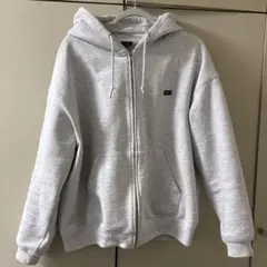 HUF グレーフルジップアップパーカーM