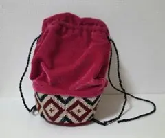 パキスタン土産　フンザ刺繍巾着