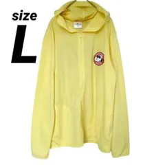 USJ スヌーピー パーカー カーディガン 薄め 長袖 イエロー メンズ