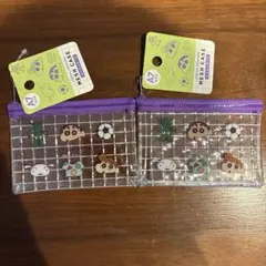 【クレヨンしんちゃん】A7サイズ　ポーチ 2個セット