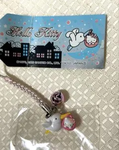 希少　レア　2005 こうのとりキティ　根付け　カゴ 希少 レア 2005 こうのとりキティ 根付け カゴ 希少 レア 2005