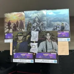ゴールデンカムイ　一番くじ　ビジュアルシート5種類 フィギュア2種類セット