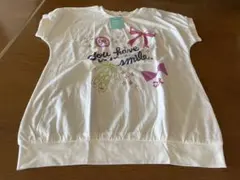 【新品タグ付】ティンカーベル 半袖　綿100% Tシャツ ホワイト 140cm