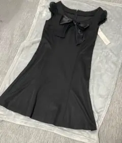 【未使用】LD prime ワンピース　リボン　フリル　フォーマル