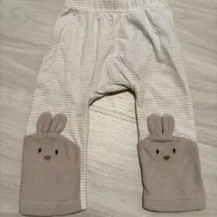 cottoli ウサギ耳付きストライプパンツ