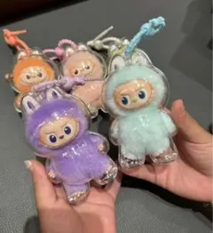 イニシャルラブブ クリアケース ミニラブブ 推し活 透明保護ケース