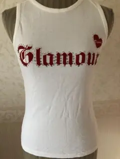 Glamour Venus ラインストーン タンクトップ ホワイトのサムネイル