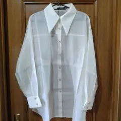 onewayシースルー ホワイトシャツ 長袖、新品、未使用