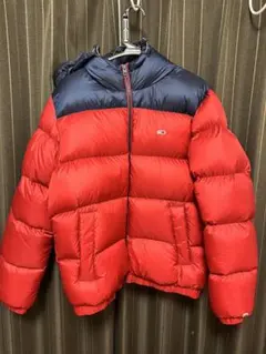 TOMMY HILFIGERダウンジャケット 赤/青 フード付き