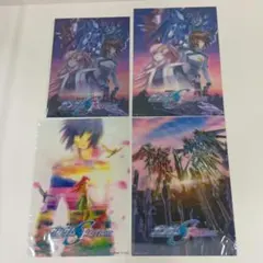 ❶ガンダムシネマラリー 複製イラストセット 3Dポスター 4点セット