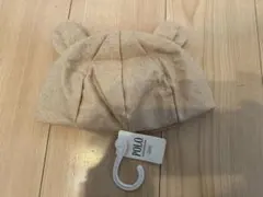 POLO Baby 耳付きベビー帽子 48cm ベージュ