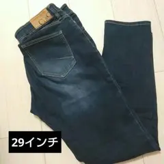 【CL&C】29インチ ダークブルー ストレッチ デニム 大きいサイズ