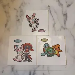 ポケまぜ ポケモンパン デコキャラシール ニンフィア 3枚セット - メルカリ