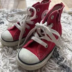 コンバース オールスター 赤 キッズハイカットスニーカー 15.0cm