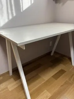 美品IKEA トロッテン デスク, ベージュ/ホワイト120x70cm