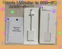 ✨美品✨Apple Lightning to SDカード カメラリーダー