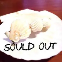 ヘアバレッタ シェル コットンパール ハンドメイド